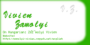 vivien zamolyi business card
